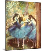 Dancers in Blue, c.1895-Edgar Degas-Mounted Art Print