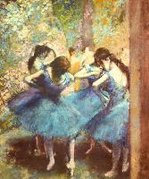 Dancers in Blue, c.1895-Edgar Degas-Lamina Framed Art Print