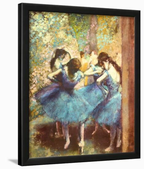 Dancers in Blue, c.1895-Edgar Degas-Lamina Framed Art Print