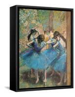 Dancers in Blue, c.1895-Edgar Degas-Framed Stretched Canvas