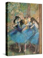 Dancers in Blue, c.1895-Edgar Degas-Stretched Canvas