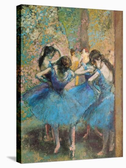 Dancers in Blue, c.1895-Edgar Degas-Stretched Canvas