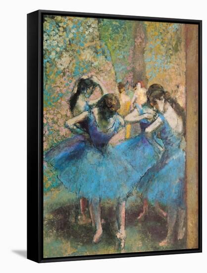 Dancers in Blue, c.1895-Edgar Degas-Framed Stretched Canvas