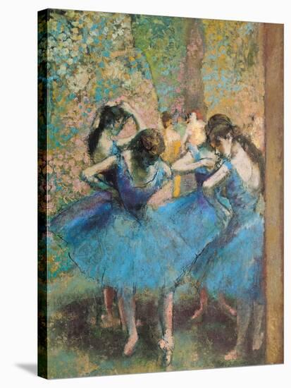 Dancers in Blue, c.1895-Edgar Degas-Stretched Canvas