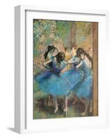 Dancers in Blue, c.1895-Edgar Degas-Framed Premium Giclee Print