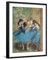 Dancers in Blue, c.1895-Edgar Degas-Framed Premium Giclee Print