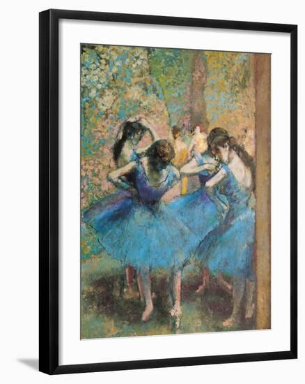 Dancers in Blue, c.1895-Edgar Degas-Framed Premium Giclee Print