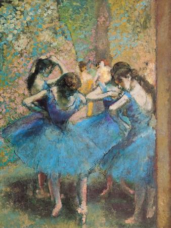 Dancers in Blue, c.1895' Print - Edgar Degas | AllPosters.com