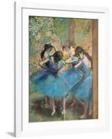 Dancers in Blue, c.1895-Edgar Degas-Framed Giclee Print