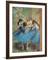 Dancers in Blue, c.1895-Edgar Degas-Framed Giclee Print