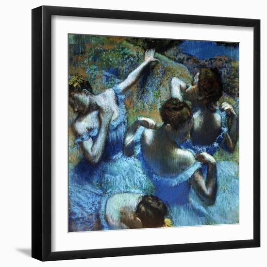 Dancers in Blue, C1898-Edgar Degas-Framed Giclee Print