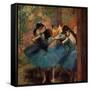 Dancers in Blue (Danseuses Bleues)-Edgar Degas-Framed Stretched Canvas