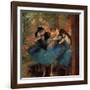 Dancers in Blue (Danseuses Bleues)-Edgar Degas-Framed Giclee Print