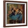 Dancers in Blue (Danseuses Bleues)-Edgar Degas-Framed Giclee Print