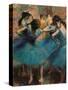 Dancers in Blue (Danseuses Bleues)-Edgar Degas-Stretched Canvas