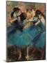 Dancers in Blue (Danseuses Bleues)-Edgar Degas-Mounted Giclee Print