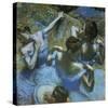 Dancers in Blue-Edgar Degas-Stretched Canvas