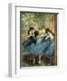 Dancers in Blue-Edgar Degas-Framed Art Print