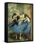 Dancers in Blue-Edgar Degas-Framed Stretched Canvas