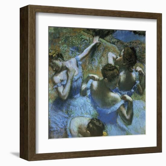 Dancers in Blue-Edgar Degas-Framed Art Print