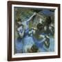 Dancers in Blue-Edgar Degas-Framed Art Print