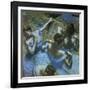 Dancers in Blue-Edgar Degas-Framed Art Print