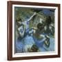 Dancers in Blue-Edgar Degas-Framed Art Print