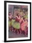 Dancers in Lemon and Pink-Edgar Degas-Framed Giclee Print