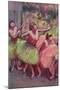 Dancers in Lemon and Pink-Edgar Degas-Mounted Giclee Print