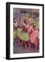 Dancers in Lemon and Pink-Edgar Degas-Framed Giclee Print