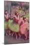 Dancers in Lemon and Pink-Edgar Degas-Mounted Giclee Print