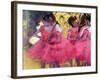 Dancers in Pink, Between the Scenes-Edgar Degas-Framed Giclee Print