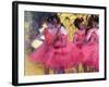 Dancers in Pink, Between the Scenes-Edgar Degas-Framed Giclee Print