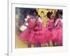 Dancers in Pink, Between the Scenes-Edgar Degas-Framed Giclee Print