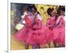 Dancers in Pink, Between the Scenes-Edgar Degas-Framed Giclee Print