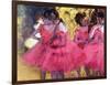 Dancers in Pink, Between the Scenes-Edgar Degas-Framed Giclee Print