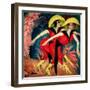Dancers in Red, 1914-Ernst Ludwig Kirchner-Framed Giclee Print