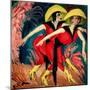 Dancers in Red, 1914-Ernst Ludwig Kirchner-Mounted Giclee Print