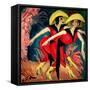 Dancers in Red, 1914-Ernst Ludwig Kirchner-Framed Stretched Canvas