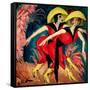 Dancers in Red, 1914-Ernst Ludwig Kirchner-Framed Stretched Canvas