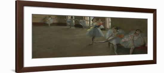 Dancers in the Classroom, C.1880 (Oil on Canvas)-Edgar Degas-Framed Giclee Print