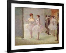 Dancers in the Wings at the Opera, C.1900-Jean Louis Forain-Framed Giclee Print