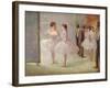 Dancers in the Wings at the Opera, C.1900-Jean Louis Forain-Framed Giclee Print