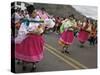 Dancers in Traditional Clothing at Carnival, Guaranda, Bolivar Province, Ecuador, South America-Robert Francis-Stretched Canvas