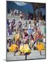 Dancers in Traditional Costume, Autumn Tsechu (Festival) at Trashi Chhoe Dzong, Bhutan, Asia-Christian Kober-Mounted Photographic Print