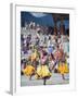 Dancers in Traditional Costume, Autumn Tsechu (Festival) at Trashi Chhoe Dzong, Bhutan, Asia-Christian Kober-Framed Photographic Print