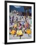 Dancers in Traditional Costume, Autumn Tsechu (Festival) at Trashi Chhoe Dzong, Bhutan, Asia-Christian Kober-Framed Photographic Print