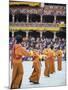 Dancers in Traditional Costume, Autumn Tsechu (Festival) at Trashi Chhoe Dzong, Bhutan, Asia-Christian Kober-Mounted Photographic Print