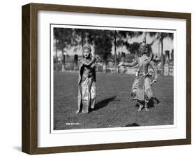 Dancers in Traditional Dress, Bangkok, Thailand, Early 20th Century-null-Framed Giclee Print