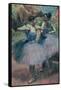 Dancers in Violet-Edgar Degas-Framed Stretched Canvas